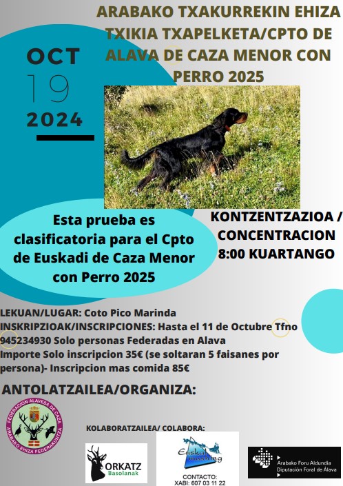 Campeonato caza menor con perro