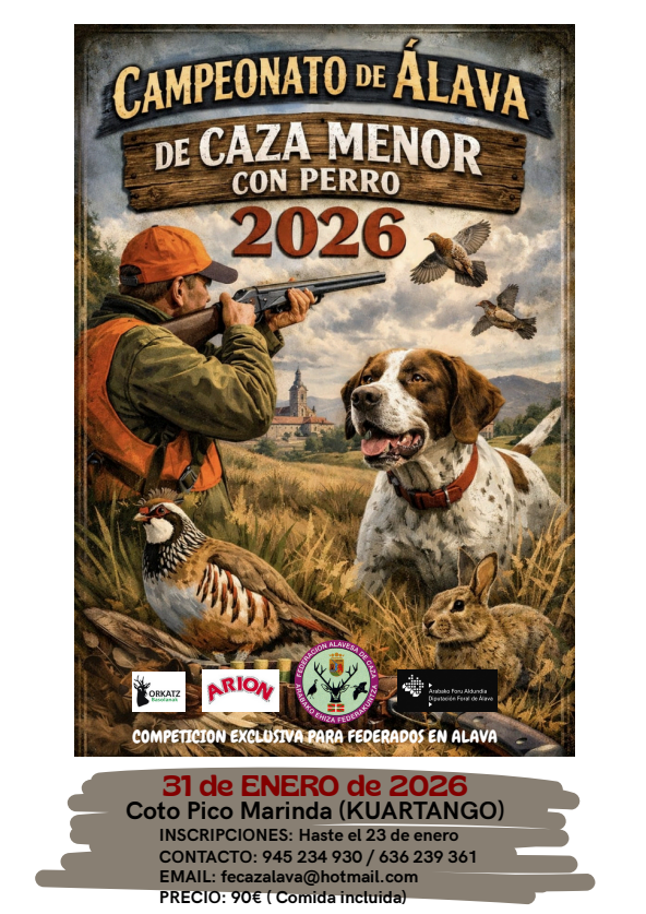 Campeonato de Álava de Caza Menor con Perro 2026